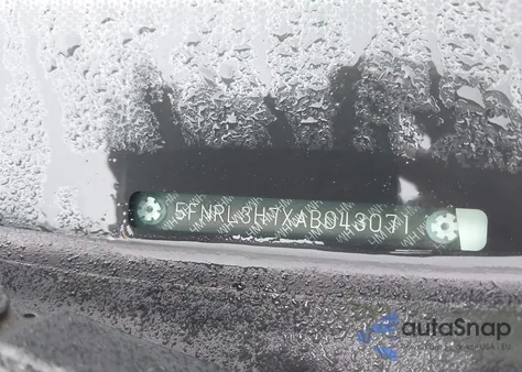 2010 Honda Odyssey Ex-L z USA, uszkodzony, nr VIN 5FNRL3H7XAB043071